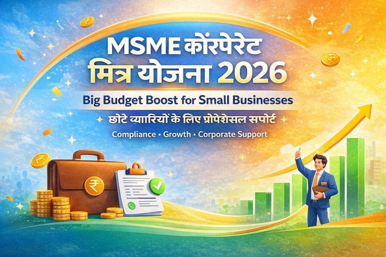MSME कॉरपोरेट मित्र योजना छोटे व्यापारियों के लिए बजट 2026 का सबसे बड़ा तोहफा